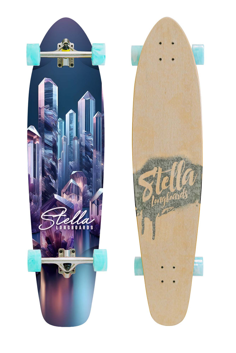 Stella 42” Kicktail Amethyst Longboard Complete – Stella Longboards