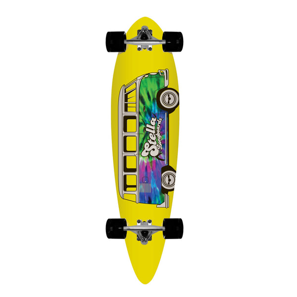 Stella 38” Bluntnose Pintail Dazed and Confused Longboard Complete