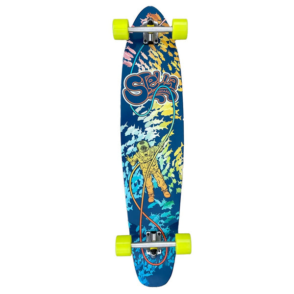 Stella 42” Kicktail Deep Sea Diver Longboard Complete – Stella