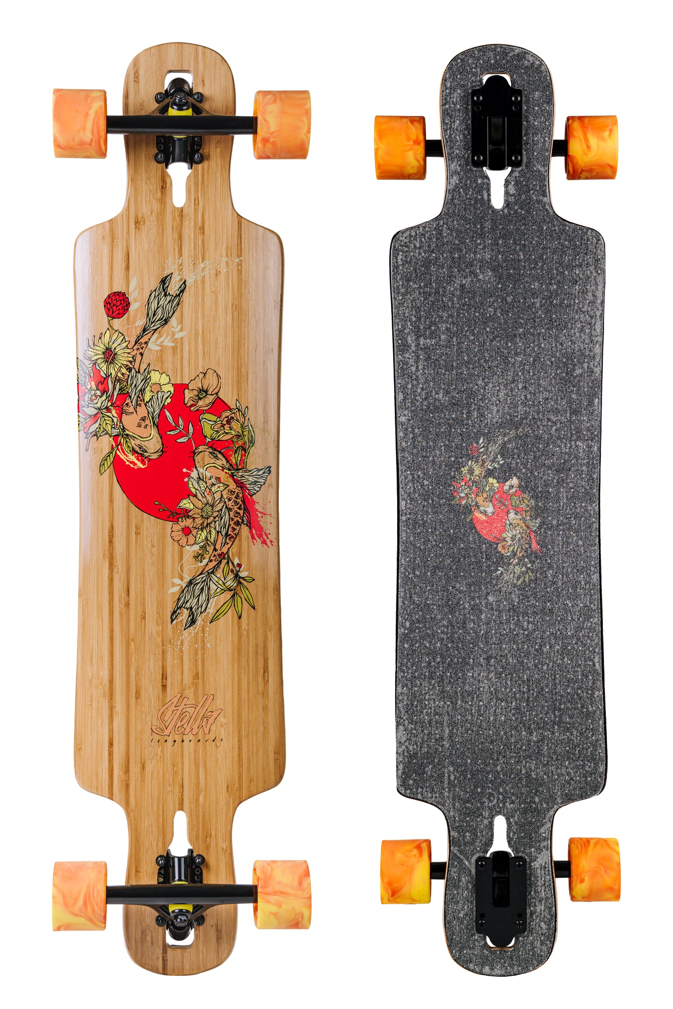 thumbnail image 2 of Krown Drop Through Elite Rasta Lion Complete Longboard – 9.25 X 36 Inches 2 of 5