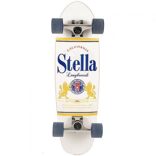 【STELLA 】ステラ　ピンテールロングボード ホワイト/レッド　ハワイ Stella 29” Beer Runner Delo Cruiser Complete – Stella Longboards